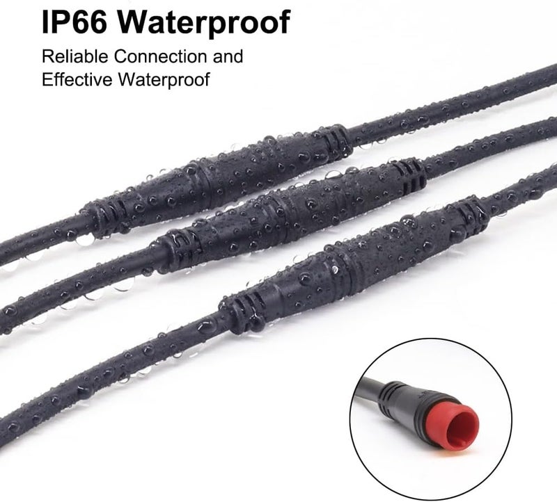 Wexplore Ebike extension cable for electric bike gear sensor, waterproof connector 2pin/3pin/5pin for extension of electric bike lights and screens - Image 5